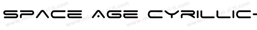 Space Age Cyrillic字体转换